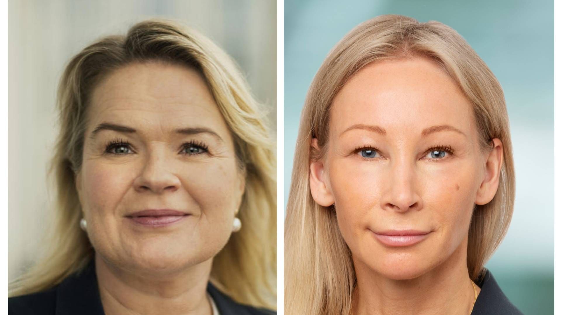 Charlotte Mansson (left) and Elisabeth Sterner are BlackRock's head of sustainable & transition solutions, Nordics and Netherlands, and head of Nordics, respectively. | Photo: BlackRock PR / Jeppe Carlsen / Håkan Målbäck