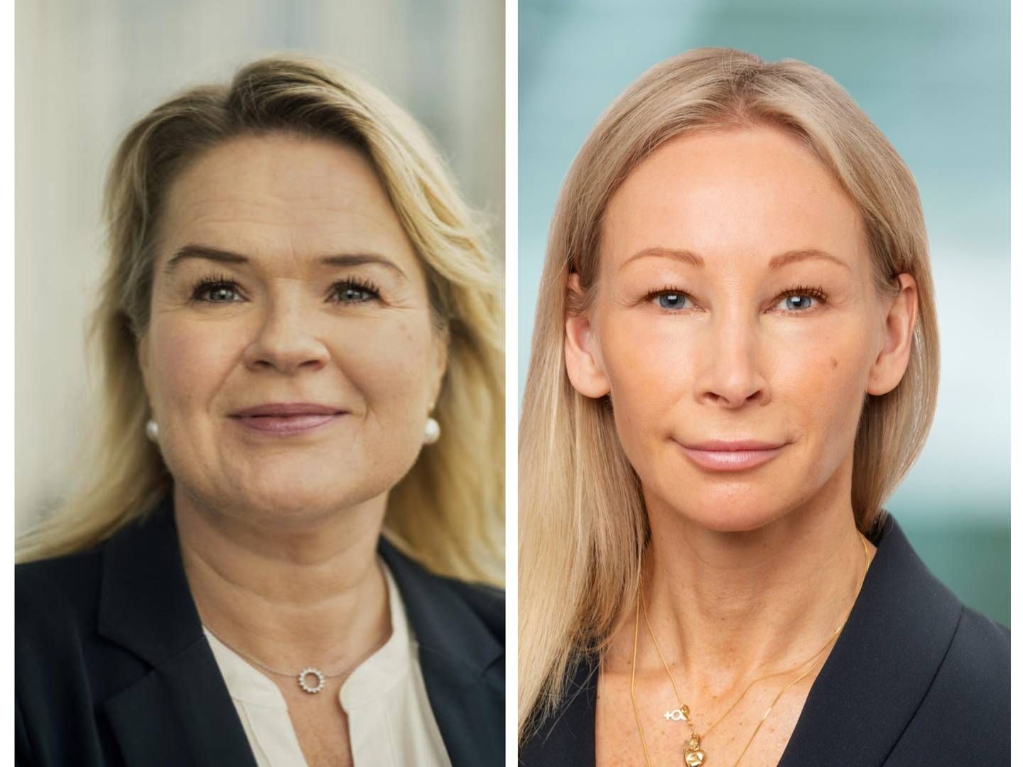 Charlotte Mansson (left) and Elisabeth Sterner are BlackRock's head of sustainable & transition solutions, Nordics and Netherlands, and head of Nordics, respectively. | Foto: BlackRock PR / Jeppe Carlsen / Håkan Målbäck