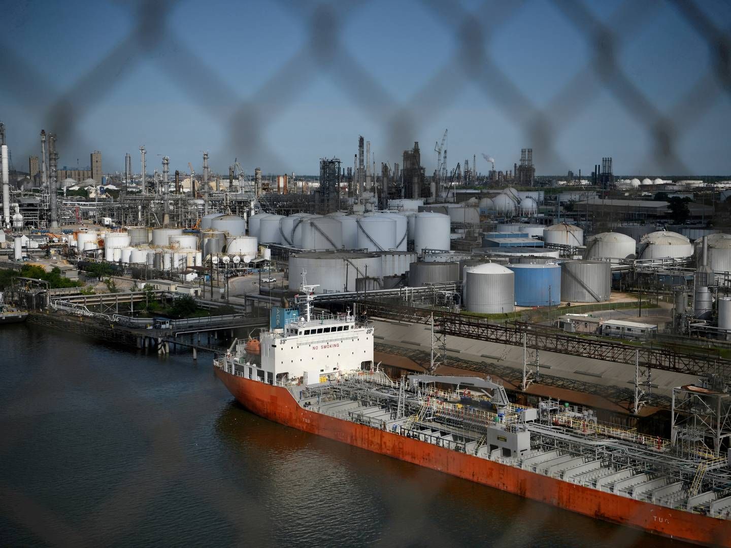 The Port of Houston, the center of the US crude oil import and export. | Photo: Loren Elliott/Reuters/Ritzau Scanpix