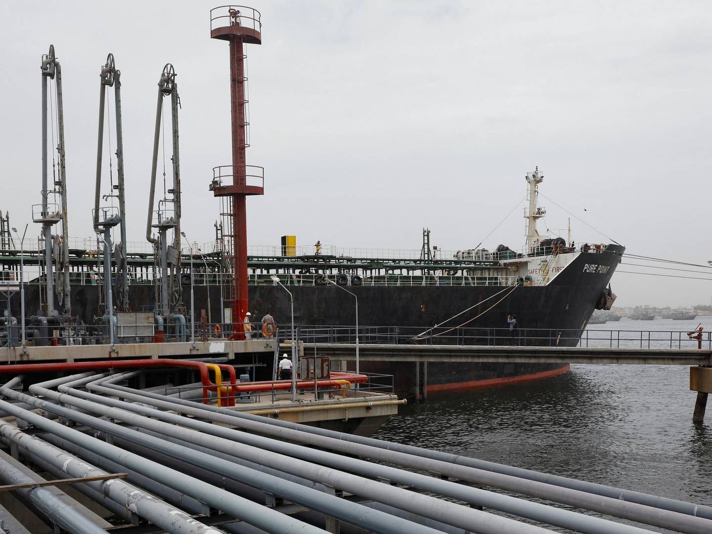 Russian oil cargo Pure Point, carrying crude oil. | Photo: Akhtar Soomro/Reuters/Ritzau Scanpix