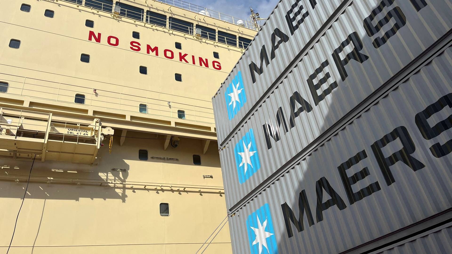 Maersk and Hapag-Lloyd are the first of the major shipping companies to give their take on how the new CO2 quotas will affect their prices. | Photo: Jacob Gronholt-Pedersen/Reuters/Ritzau Scanpix
