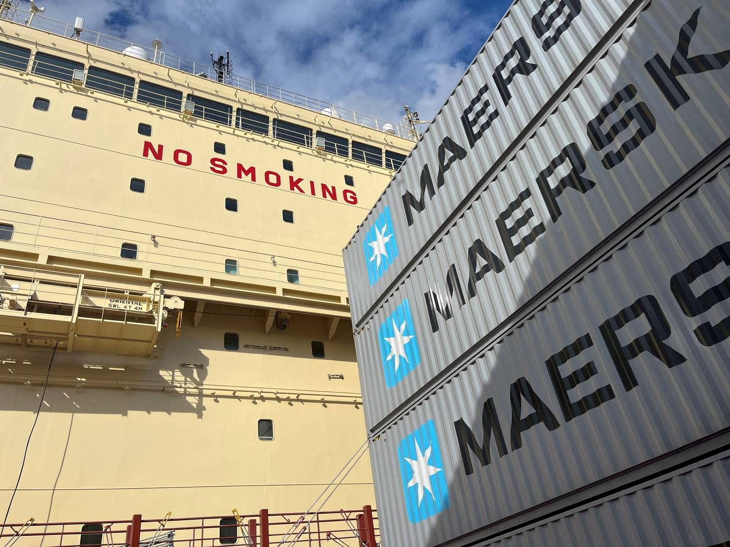 Maersk and Hapag-Lloyd are the first of the major shipping companies to give their take on how the new CO2 quotas will affect their prices. | Foto: Jacob Gronholt-Pedersen/Reuters/Ritzau Scanpix