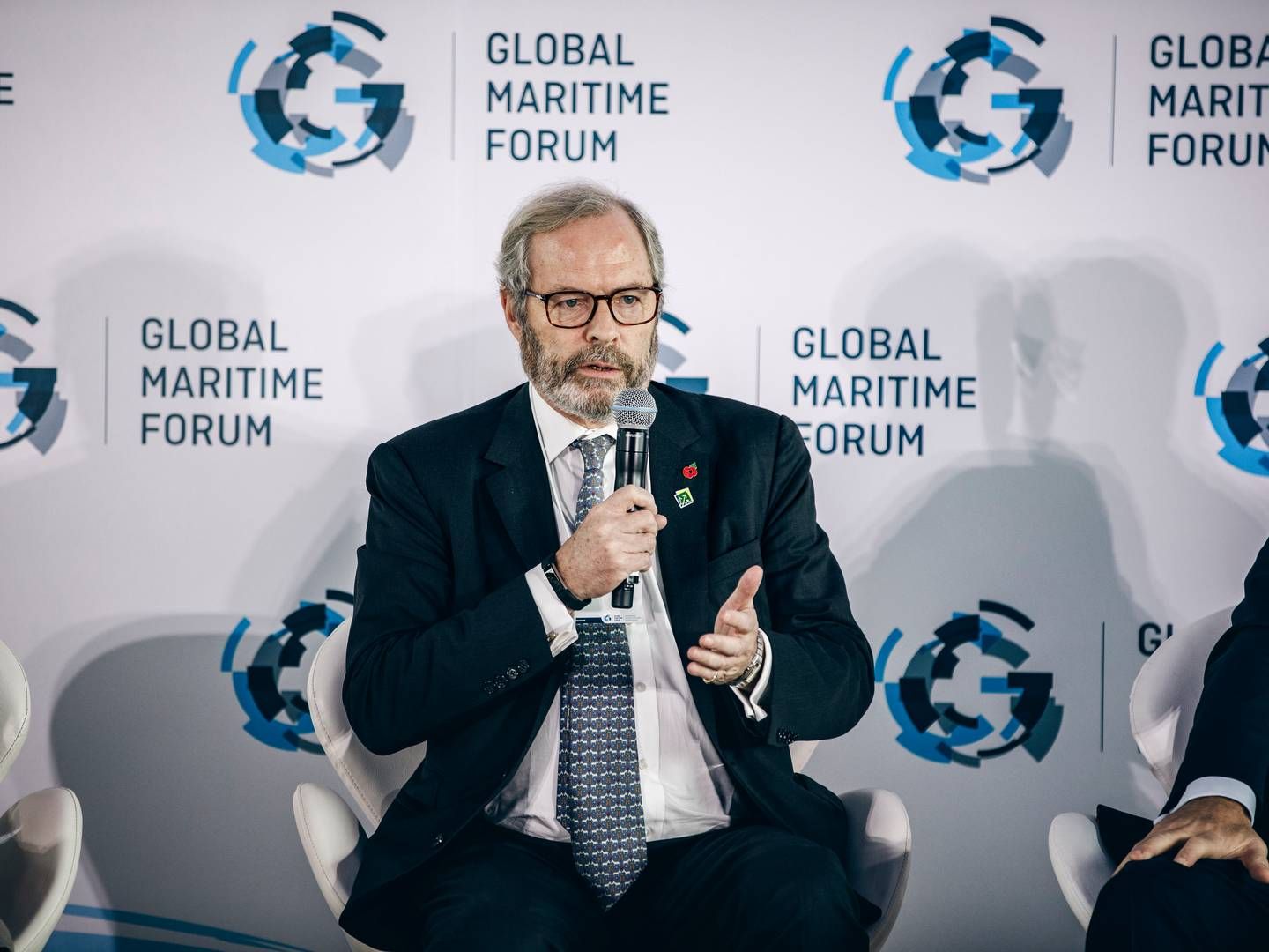 ”Our focus is on working with our clients to help them to a greener, more sustainable mari:me future through the energy transi:on to net zero once the fuels, ships and technology are available at scale,” says Michael Parker, chair of the Poseidon Principles. | Foto: Global Maritime Forum