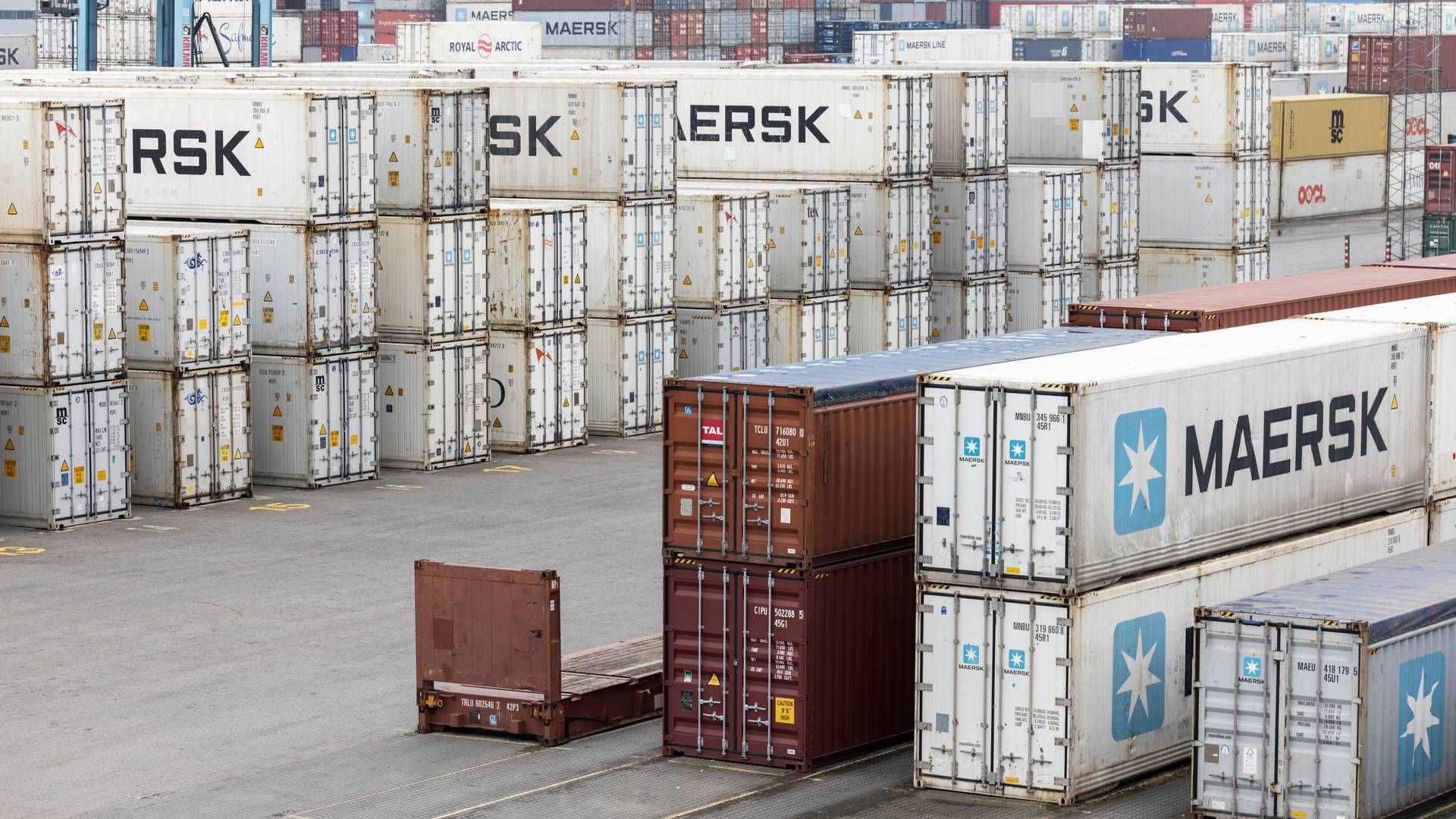 Efter måneders medieomtale af kriminelles aktiviteter på Aarhus Havn vil Mærsk nu styrke beskyttelsen af containerne i havnen. | Foto: Casper Dalhoff/Ritzau Scanpix