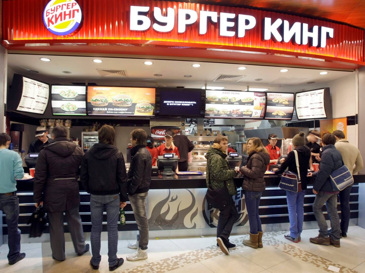 Burger King-restauranterne er i Rusland ejet af fire partnere, herunder Restaurant Brands International, der i et joint venture står bag landets i alt 800 restauranter. | Foto: Misha Japaridze/AP/Ritzau Scanpix