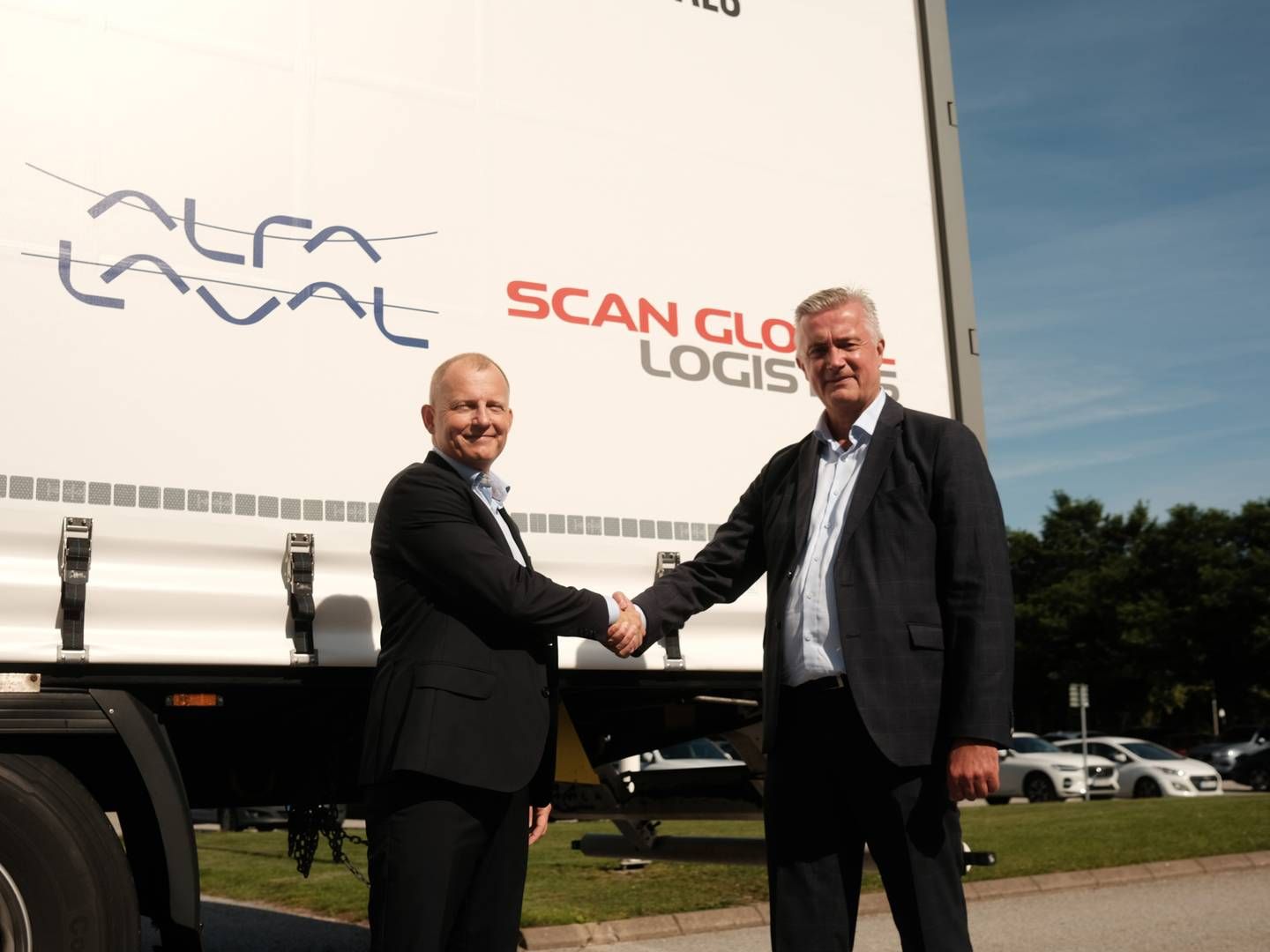 Per Sandberg, Alfa Laval, og Steen Søgaard, Scan Global Logistics. | Photo: Alfa Laval