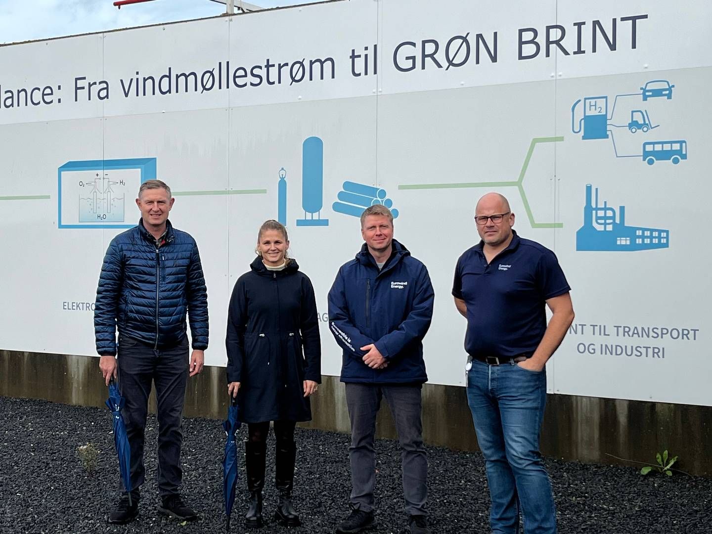 From left to right: Eurowind CEO Jens Rasmussen together with people from the company's Special Task Unit, which will be responsible for the new facility. | Foto: Eurowind Pr