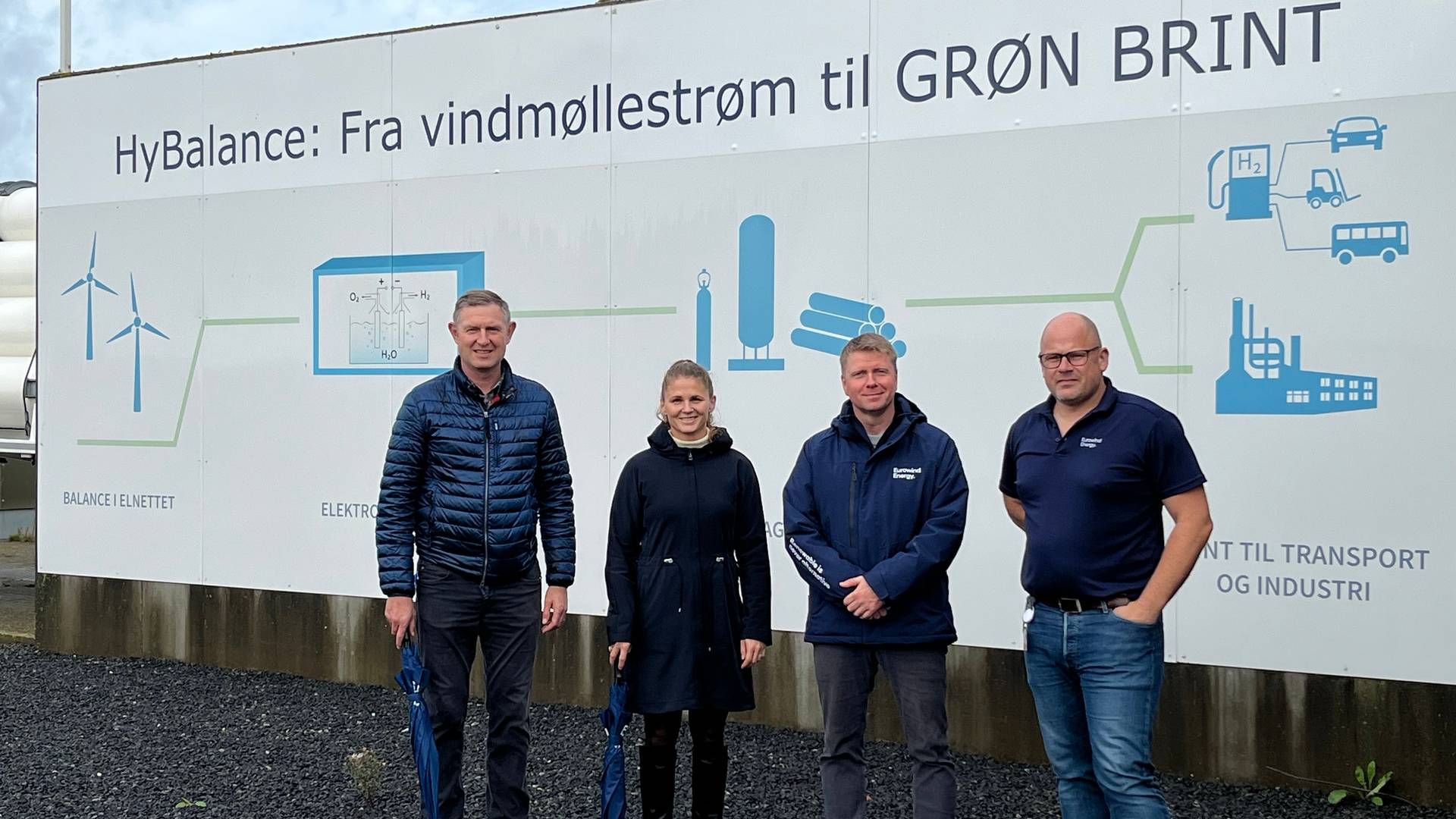 From left to right: Eurowind CEO Jens Rasmussen together with people from the company's Special Task Unit, which will be responsible for the new facility. | Photo: Eurowind Pr