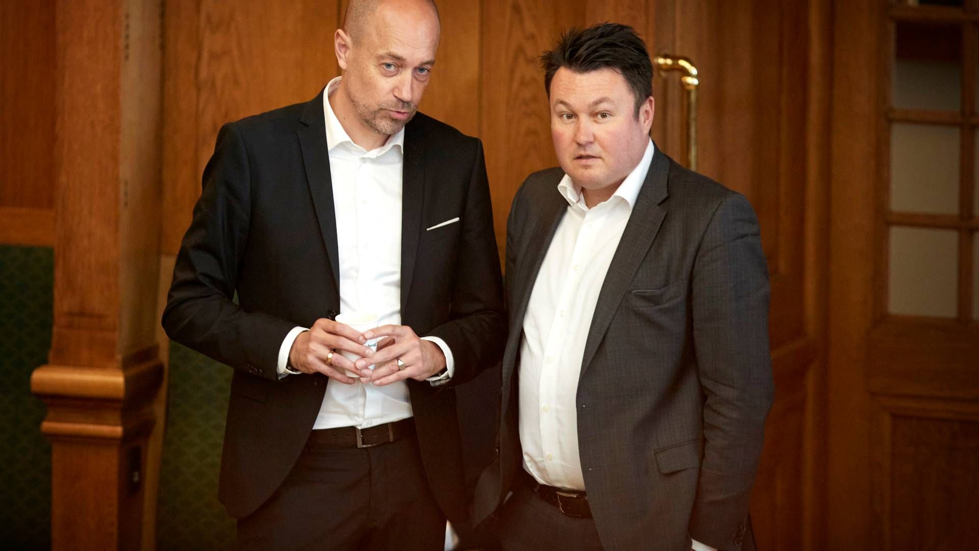 Miljøminister Magnus Heunicke (S) og Socialdemokraternes Anders Kronborg (S). Arkivfoto. | Foto: Jens Dresling