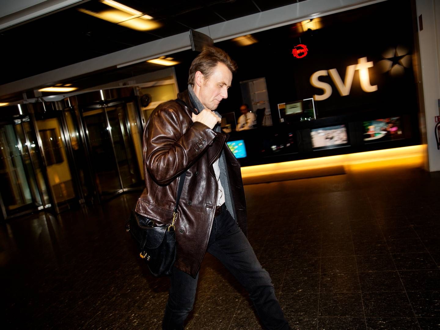 SVT skal spare 200 mio. svenske kr. Dette er et arkivbillede med værten på det populære norsk-svenske talkshow "Sakvlan", der blev filmet og produceret af SVT i flere sæsoner. | Foto: Jacob Ehrbahn