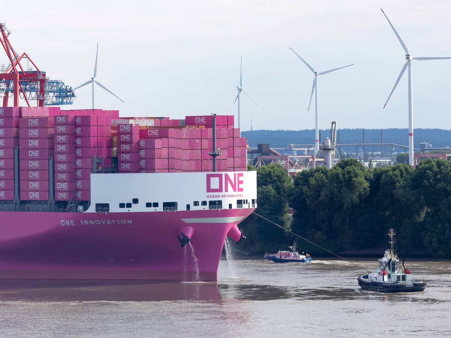 Container shipping company ONE has set a goal to add ships with a total capacity of 150,000 teu to its fleet every year until 2030. | Photo: Bodo Marks/AP/Ritzau Scanpix