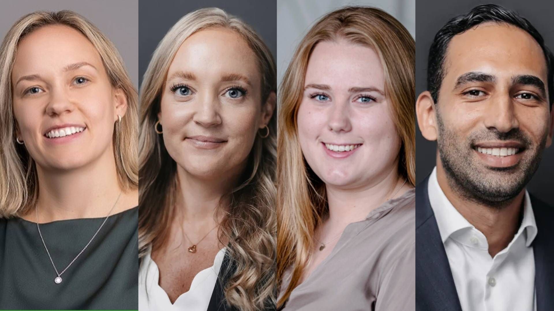 From left to right: Hanna Eiderbrant, Michaela Appelkvist, Maja Förberg and Alexander Raza. | Photo: PR / Verdane Capital, Alder and Trill Impact.