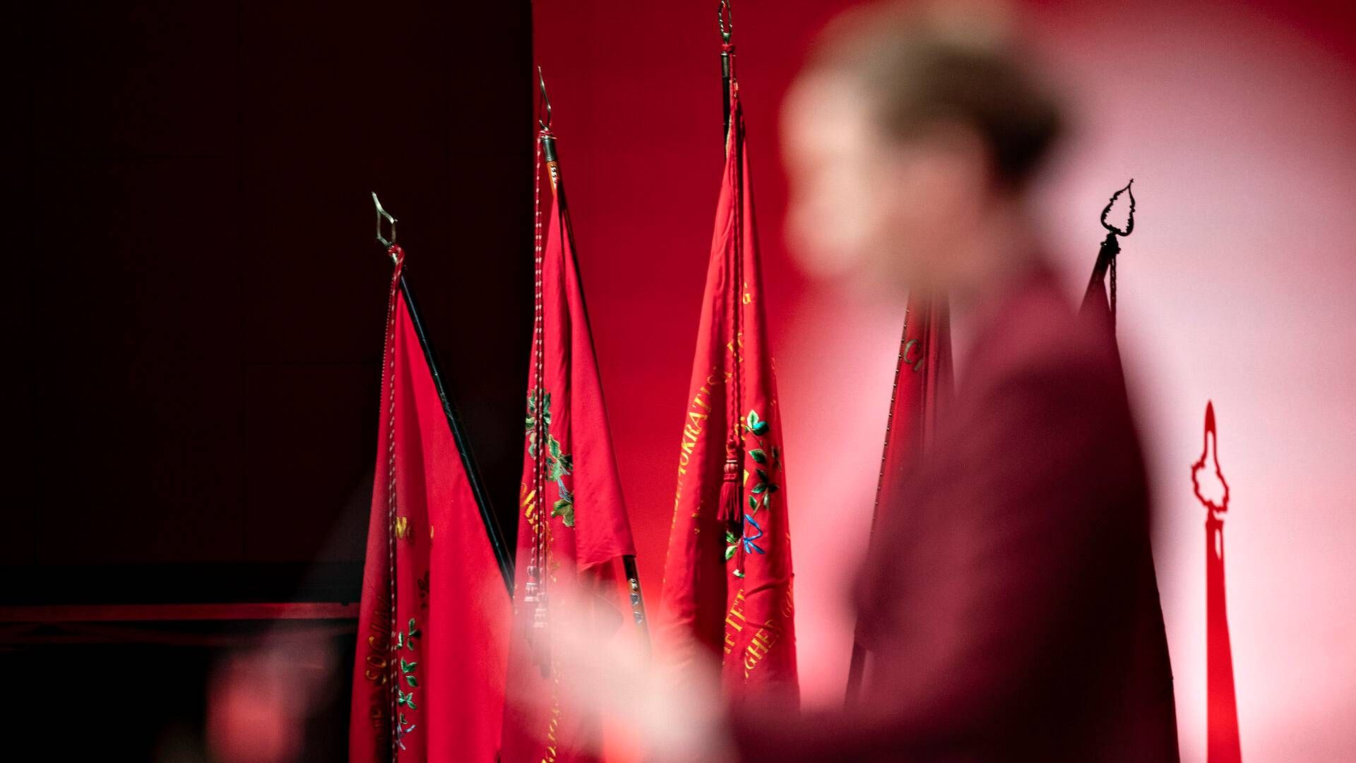 Socialdemokratiet skal finde ny presseechef. Her er det statsminister og formand Mette Frederiksen, der holder sin tale ved Socialdemokratiets årsmøde 2023. | Foto: Henning Bagger/Ritzau Scanpix