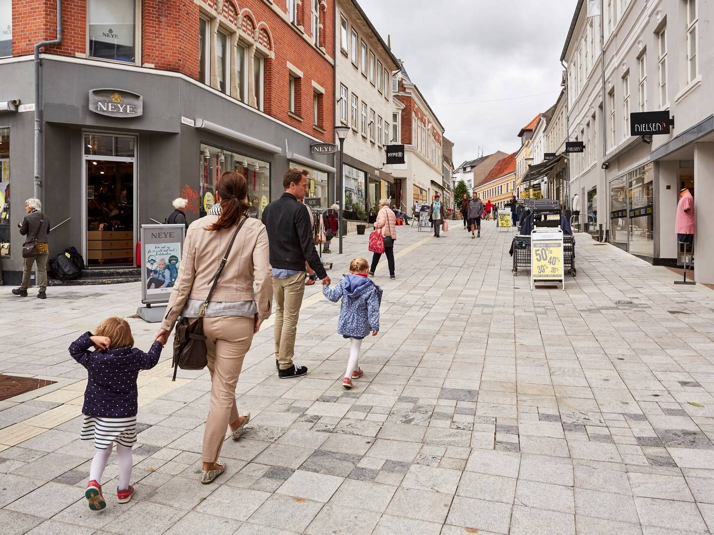 Den politiske aftale er indgået i forsøget på at skabe mere liv i en række danske handelsbyer. | Foto: Pr / Realdania/steffen Stamp