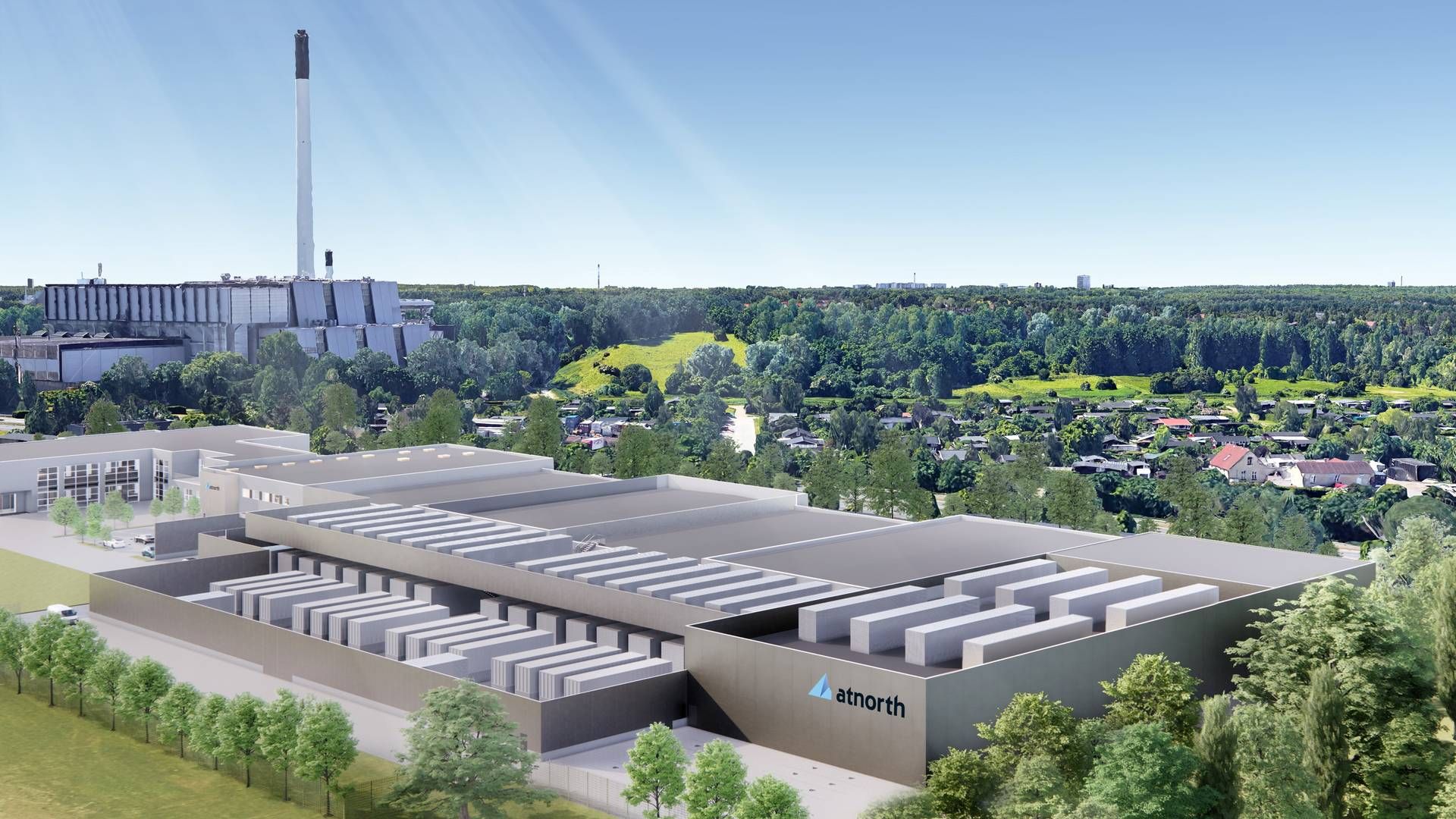 Illustration af det kommende datacenter i Ballerup. Det forventes at have en kapacitet på 30 MW. | Foto: PR