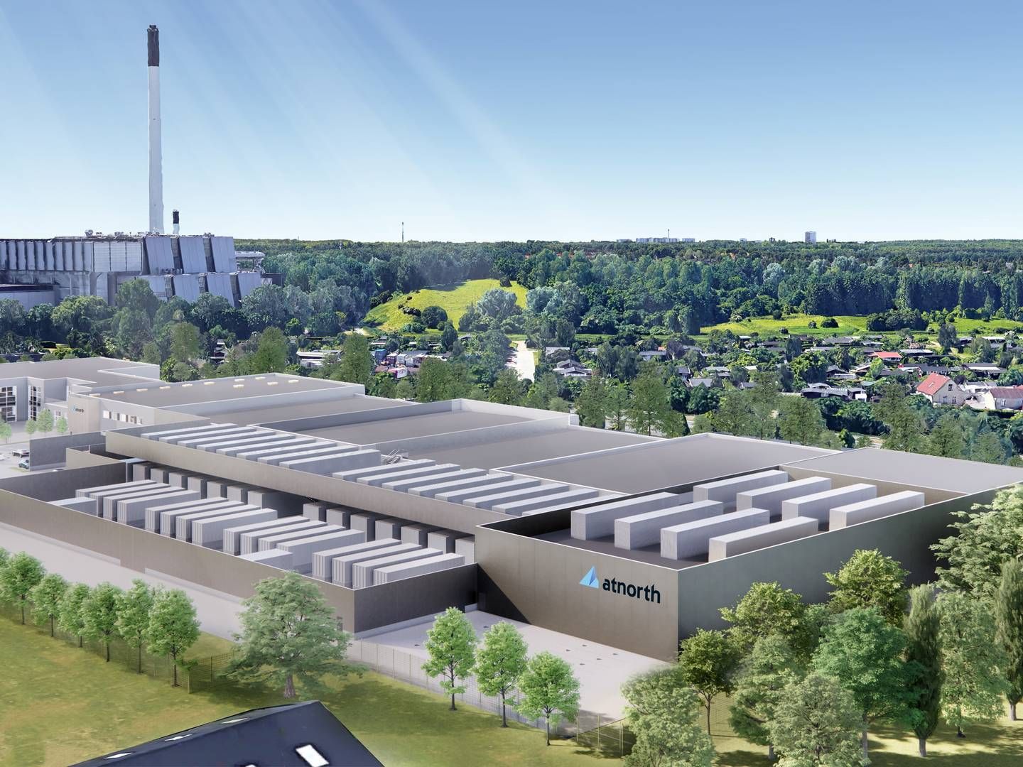 Illustration af det kommende datacenter i Ballerup. Det forventes at have en kapacitet på 30 MW. | Foto: PR