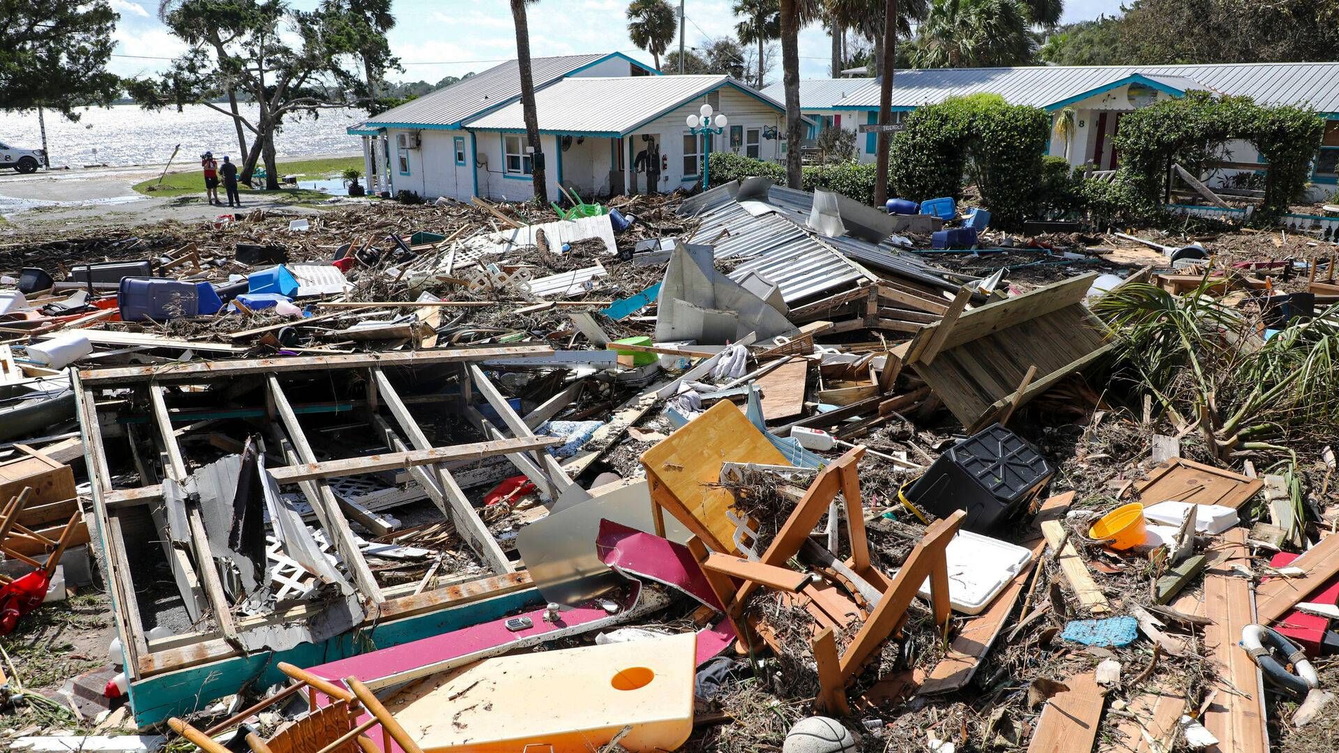 In August 2023, Hurricane Idali caused severe damage in Florida. Cat bond investors make money as long as such disaster do not occur. | Photo: Douglas R. Clifford/AP/Ritzau Scanpix