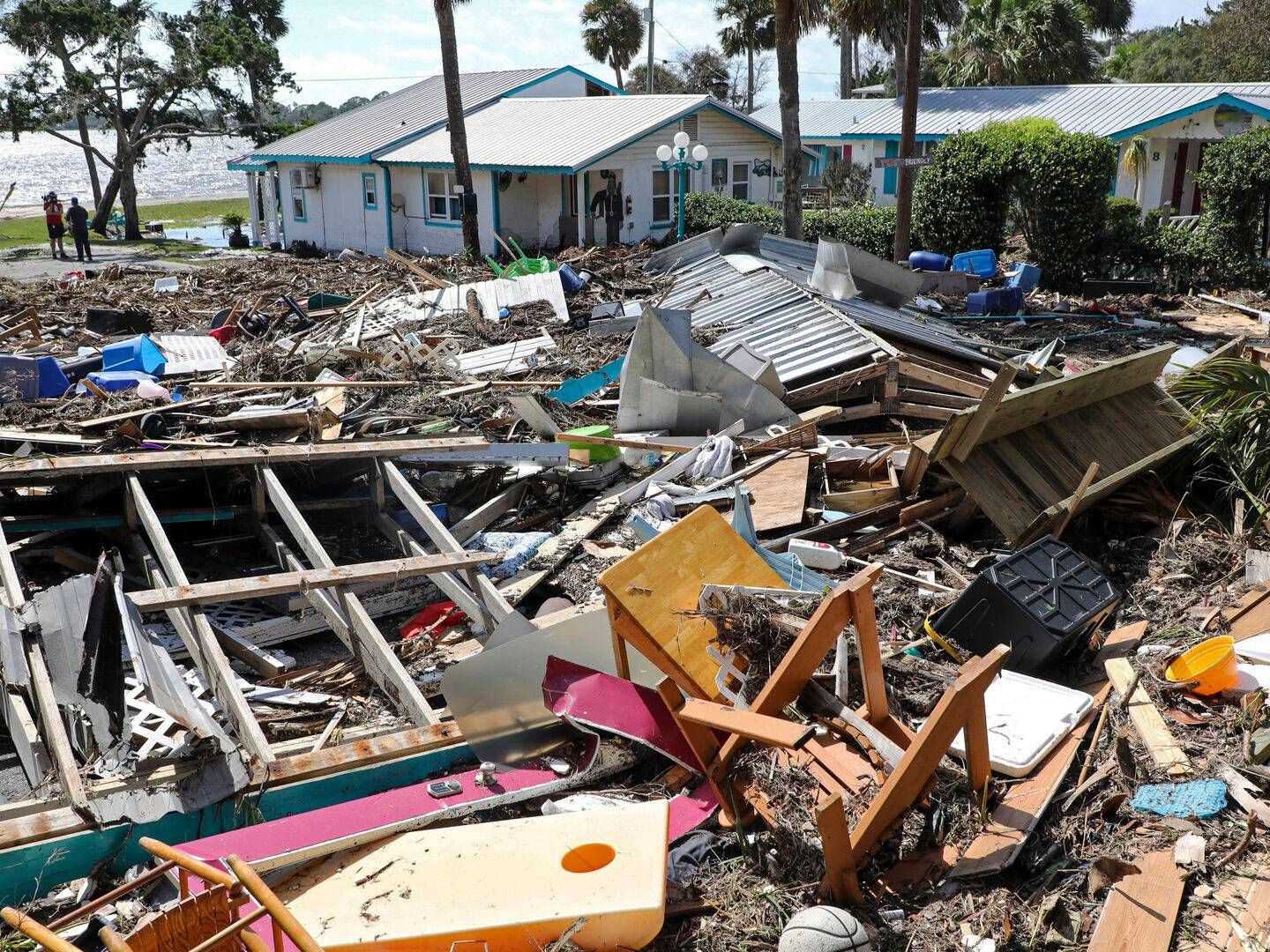 In August 2023, Hurricane Idali caused severe damage in Florida. Cat bond investors make money as long as such disaster do not occur. | Photo: Douglas R. Clifford/AP/Ritzau Scanpix
