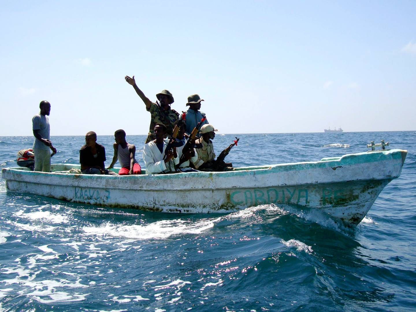 The Somali coast guard patrolling near the Indian Ocean. | Photo: Feisal Omar/Reuters/Ritzau Scanpix