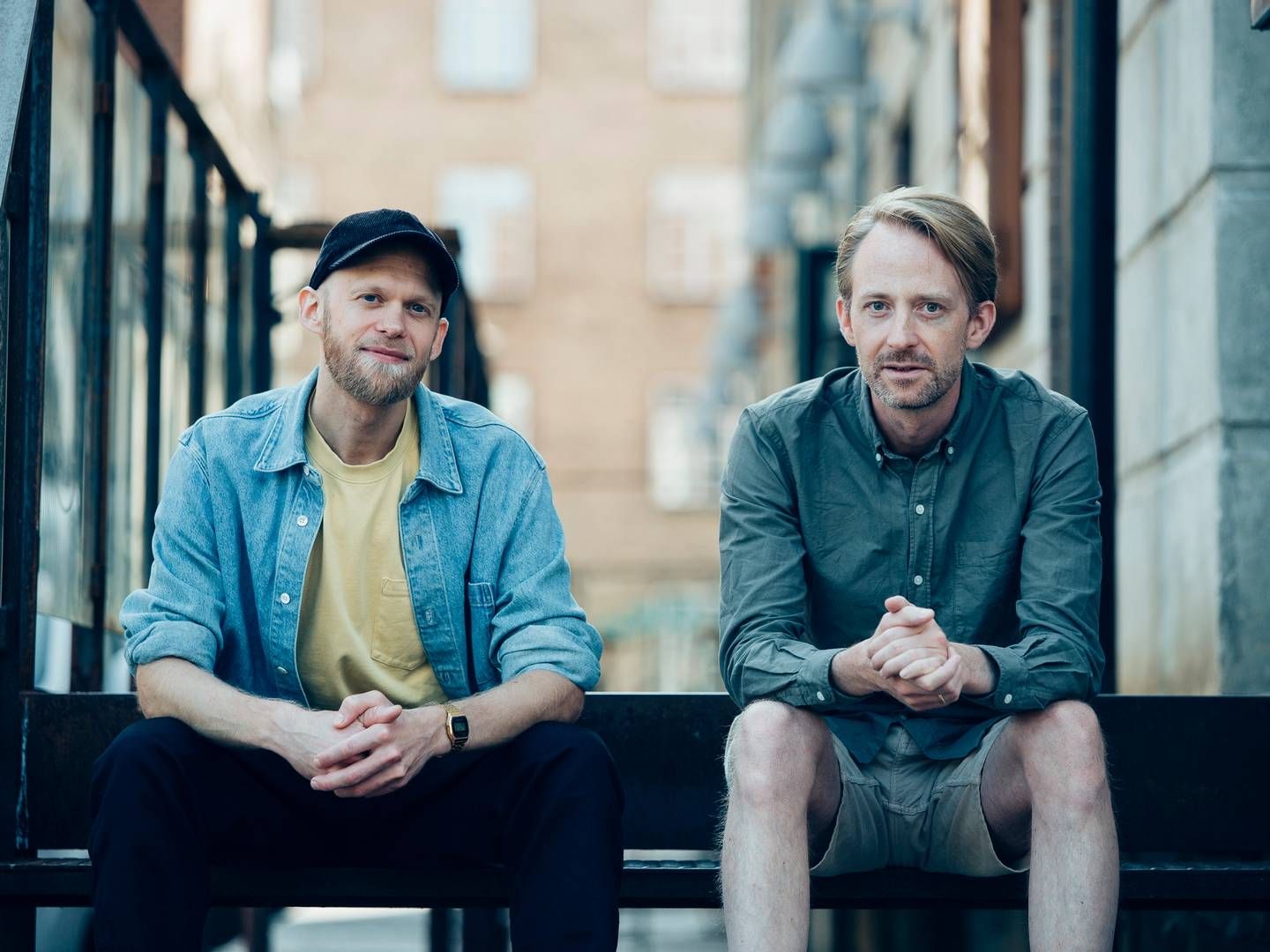 Magnus Hylander Friis (til venstre) og Anders Hjort Straarup stiftede Yogo i 2018. I dag beskæftiger virksomheden 11 ansatte. | Foto: Jonathan Grevsen