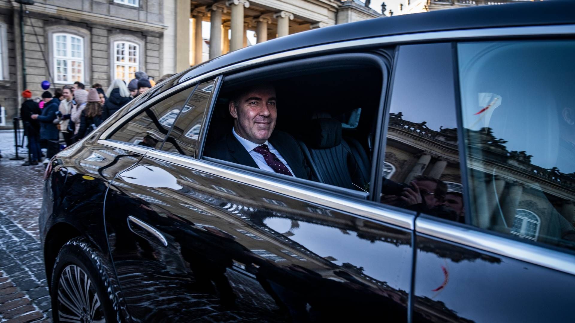 Lars Aagaards ministerbil er en eldrevet Mercedes | Foto: Jonas Olufson