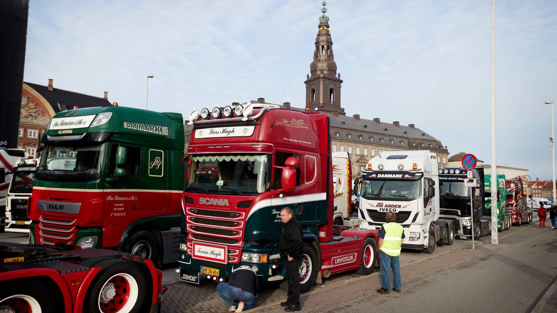 Den kilometerbaserede vejafgift bliver mindre dyr end planlagt for de danske vognmænd, som i stedet får hævet dieselafgiften. | Foto: Jens Dresling/Ritzau Scanpix
