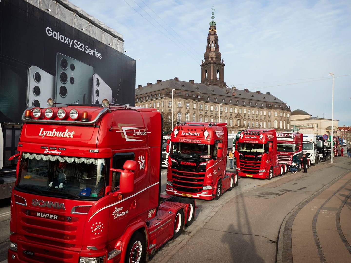 Demonstrationer med lastbiler foran Christiansborg | Foto: Jens Dresling/Ritzau Scanpix