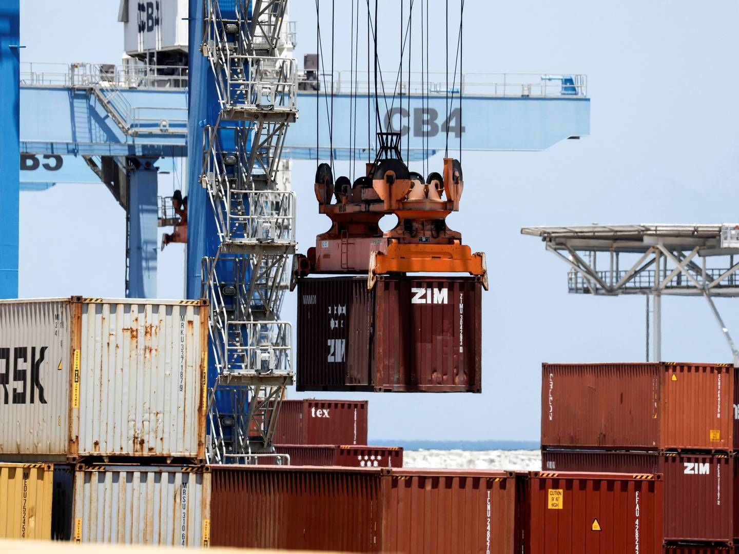 Havnen i Haifa er en af Israels største til containerimport. | Foto: Amir Cohen/Reuters/Ritzau Scanpix