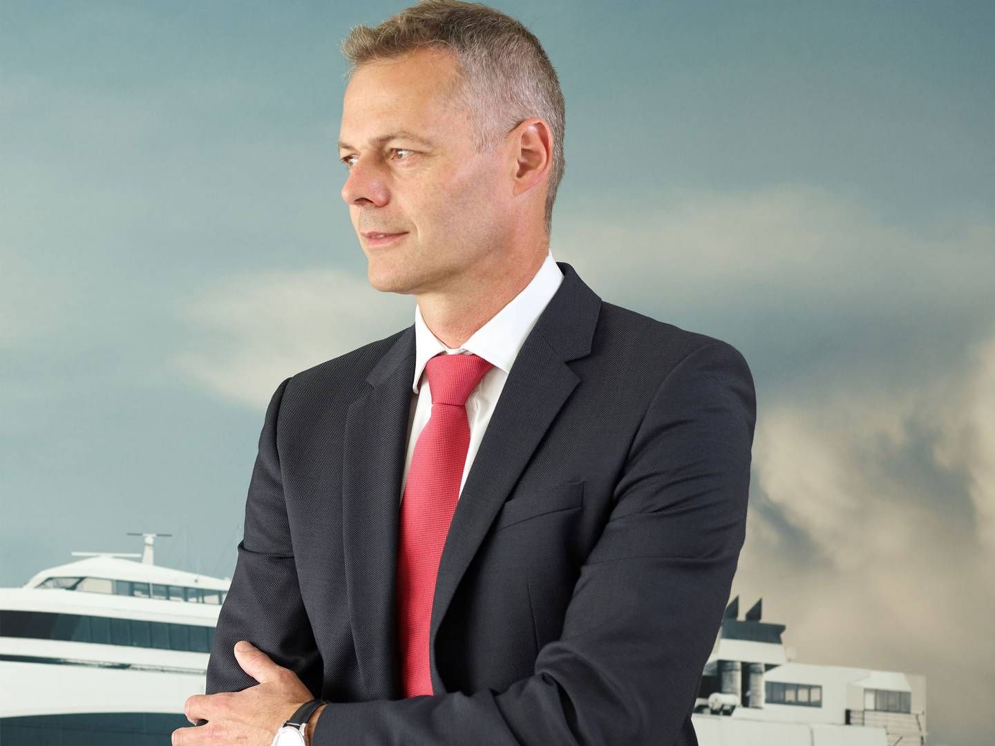 Carsten Jensen havde i marts første arbejdsdag som topchef for Nordic Ferry Infrastructure. | Foto: Molslinjen