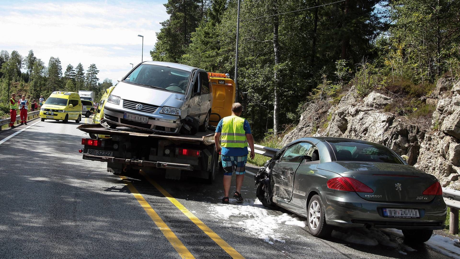ØKTE ERSTATNINGER: Illustrasjonsbilde. Norske biler er oftere involvert i ulykker og andre forsikringshendelser enn før. I år kan samlede erstatningsutbetalinger overstige 20 milliarder kroner. | Foto: Thorvald Knudsen / NTB