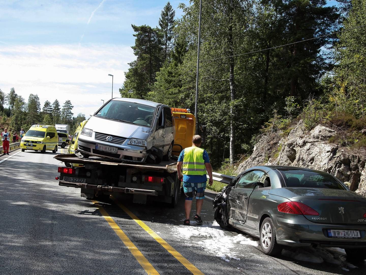 ØKTE ERSTATNINGER: Illustrasjonsbilde. Norske biler er oftere involvert i ulykker og andre forsikringshendelser enn før. I år kan samlede erstatningsutbetalinger overstige 20 milliarder kroner. | Foto: Thorvald Knudsen / NTB
