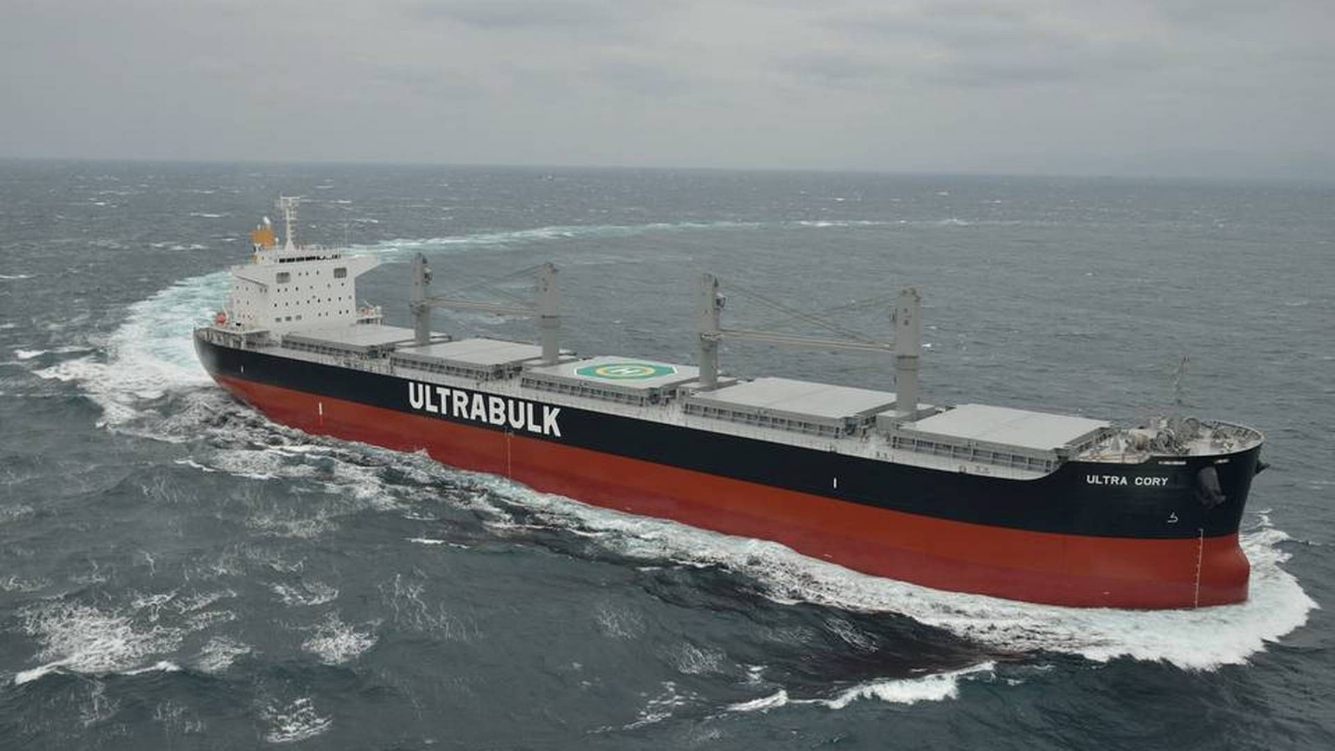 Dry bulk carrier from Ultrabulk, a company in the Ultranav group. | Photo: Pr / Ultrabulk