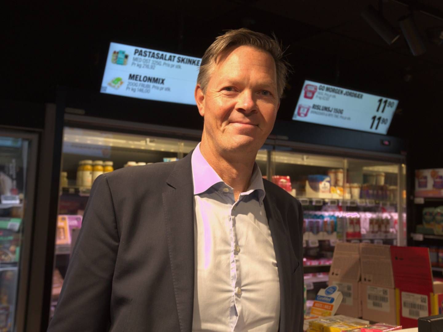 SELVBETJENT: Administrerende direktør Phillipp Engedal i en av de selvbetjente dagligvarebutikkene til Coop Norge. Nå vil de bygge enda flere. | Foto: Gøril Huse / HandelsWatch