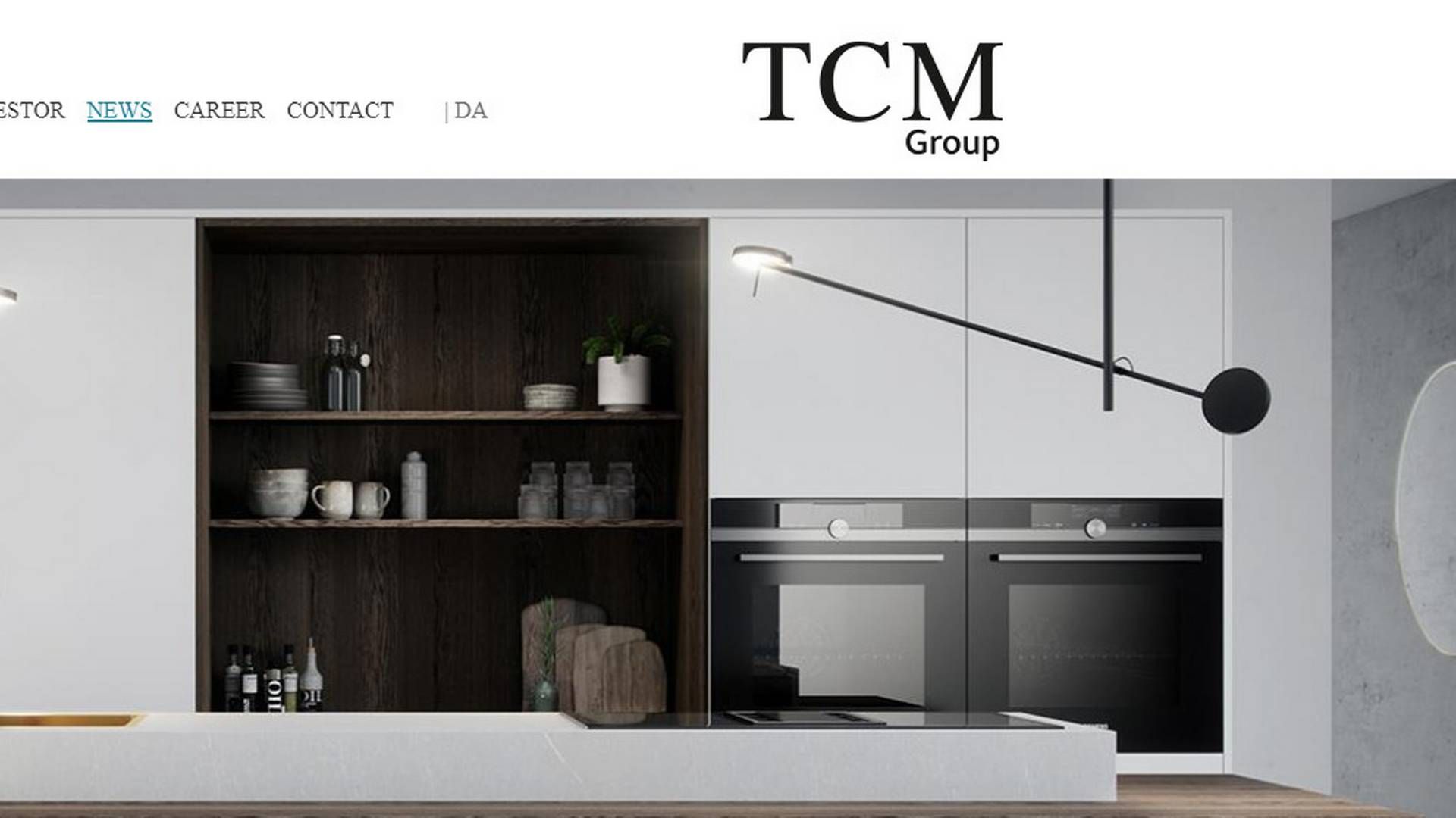 TCM Group er en dansk køkkenkoncern, der står bag de tre køkkenkæder Svane Køkkenet, Tvis Køkkener og Nettoline. | Foto: Udklip af tcmgroup.dk.
