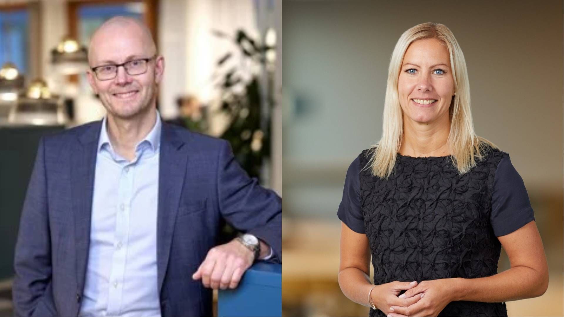 Nicklas Wikström, head of risk & performance at AP4 and Eva Boric, CFO and CRO of AP3. | Photo: PR / AP4 and AP3/Peter Phillips