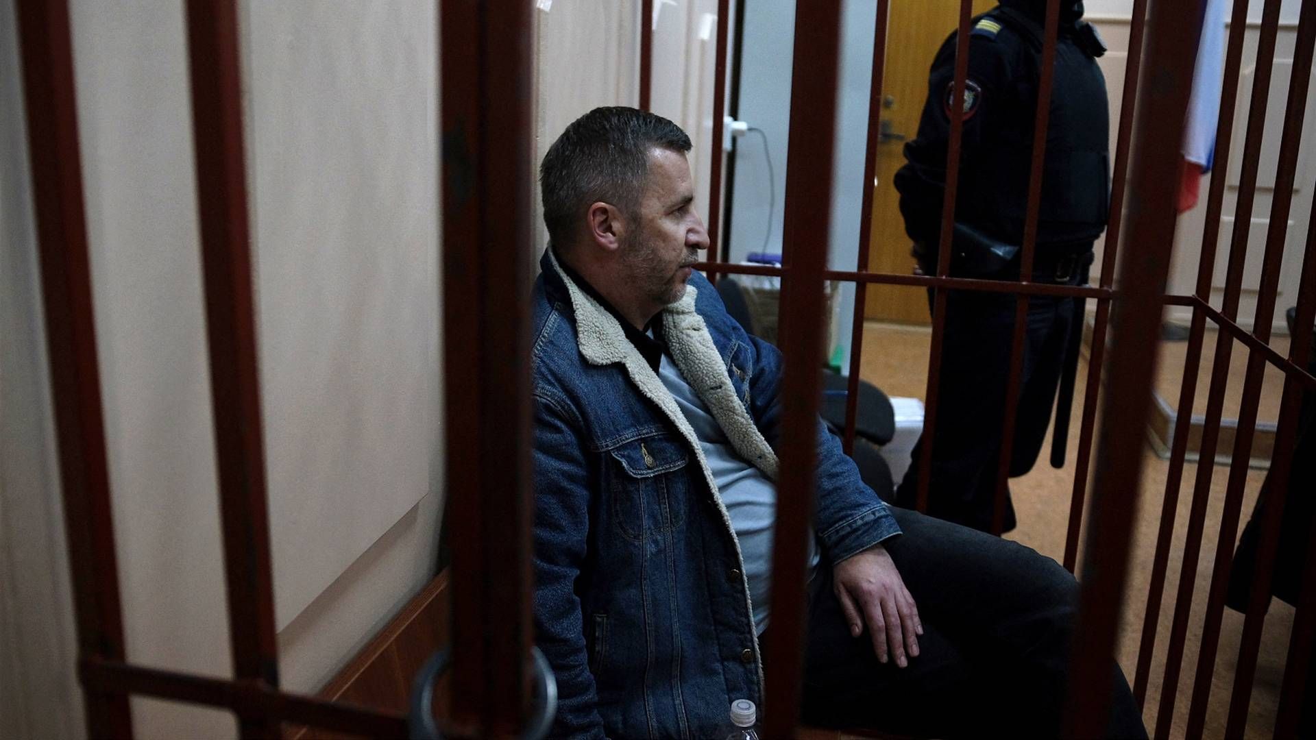 En af de tre tilbageholdte advokater, Igor Sergunin, under et retsmøde i Moskva fredag. 13 oktober | Foto: Yevgeny Kurakin