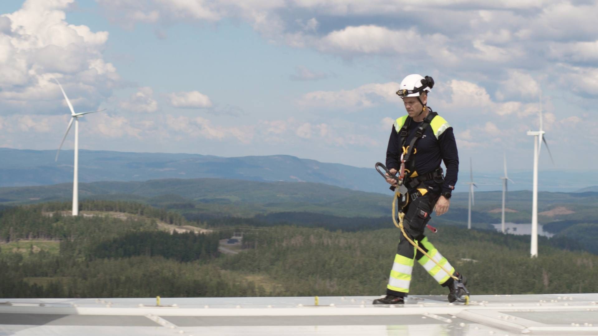 NY KRAFTPRODUKSJON: Akershus Energi vil bygge ut mer vindkraft på land, samt solkraft, for å øke den årlige kraftproduksjonen med 3 TWh frem mot 2035. | Foto: Akershus Energi