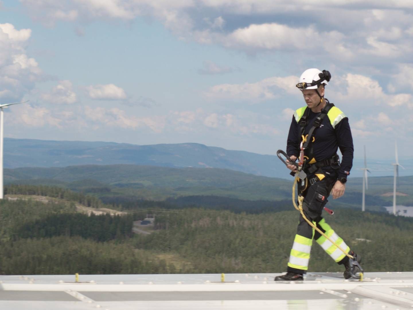 NY KRAFTPRODUKSJON: Akershus Energi vil bygge ut mer vindkraft på land, samt solkraft, for å øke den årlige kraftproduksjonen med 3 TWh frem mot 2035. | Foto: Akershus Energi