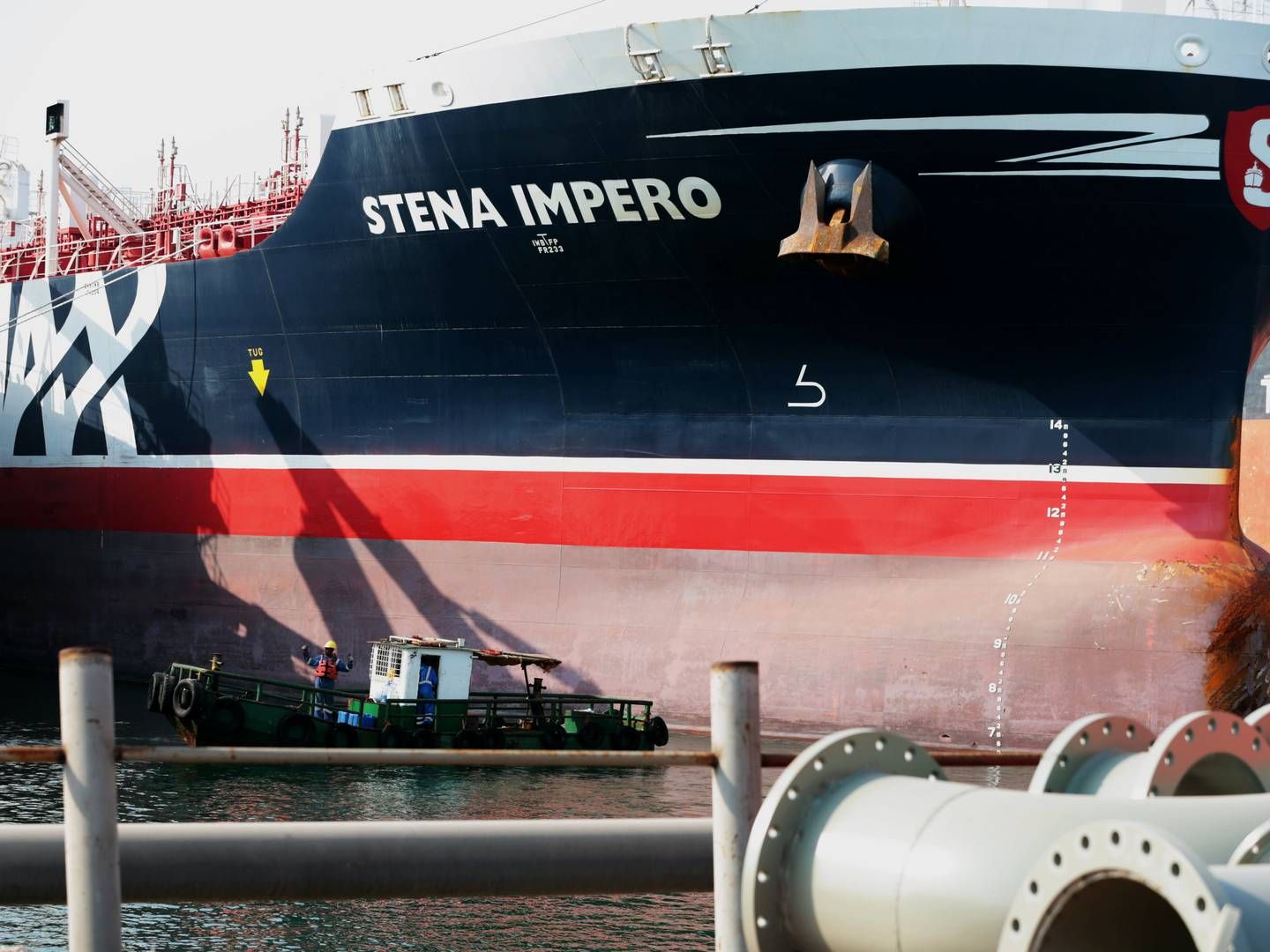 Stena-skibet på billedet er ikke blandt de fire nye metanol-drevne tankskibe. | Foto: Christopher Pike/Reuters/Ritzau Scanpix