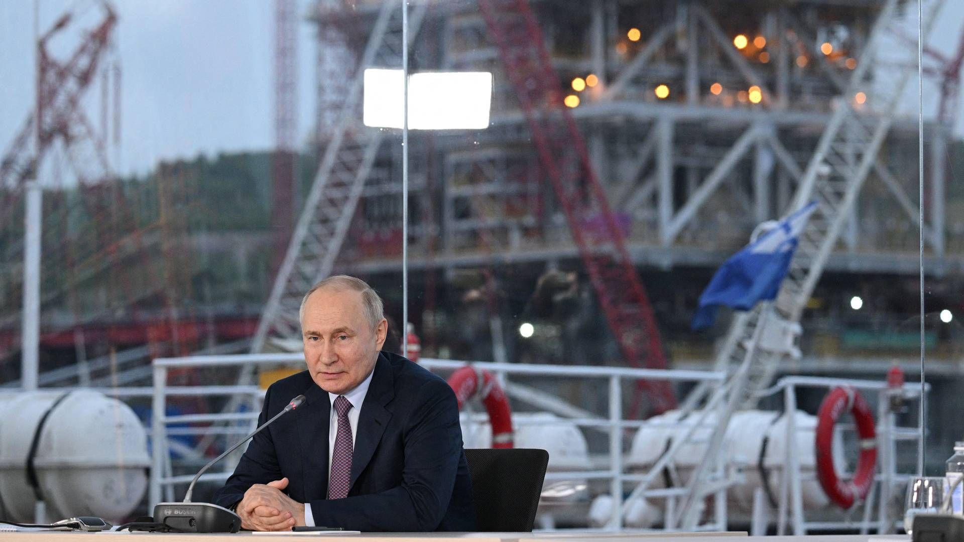 Ruslands præsident, Vladimir Putin, har for nyligt fremhævet projektet med at udnytte Nordøstpassagen til containerfragt. | Foto: Sputnik/Reuters/Ritzau Scanpix