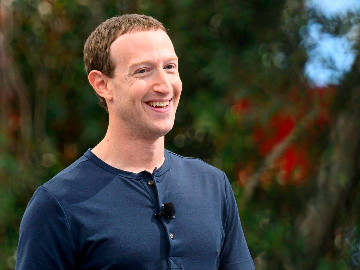 Meta-stifter Mark Zuckerberg er godt tilfreds med resultatet for tredje kvartal i, hvad han kalder "effektivitetens år" i 2023. | Foto: Josh Edelson/AFP/Ritzau Scanpix