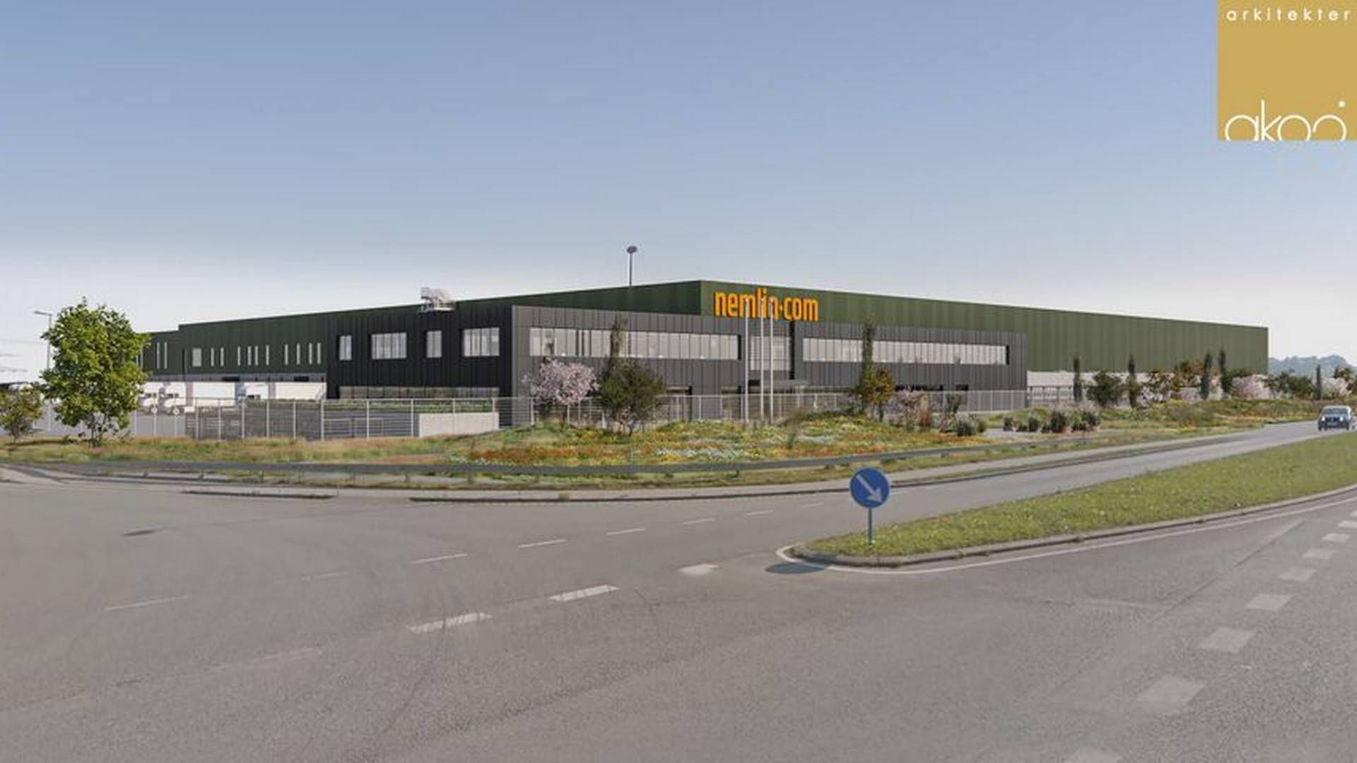 Nemlig.coms lager i Aarslev blev indviet sidste efterår. Nu lukker netsupermarkedet aktiviteterne ned. | Foto: Nemlig.com/pr