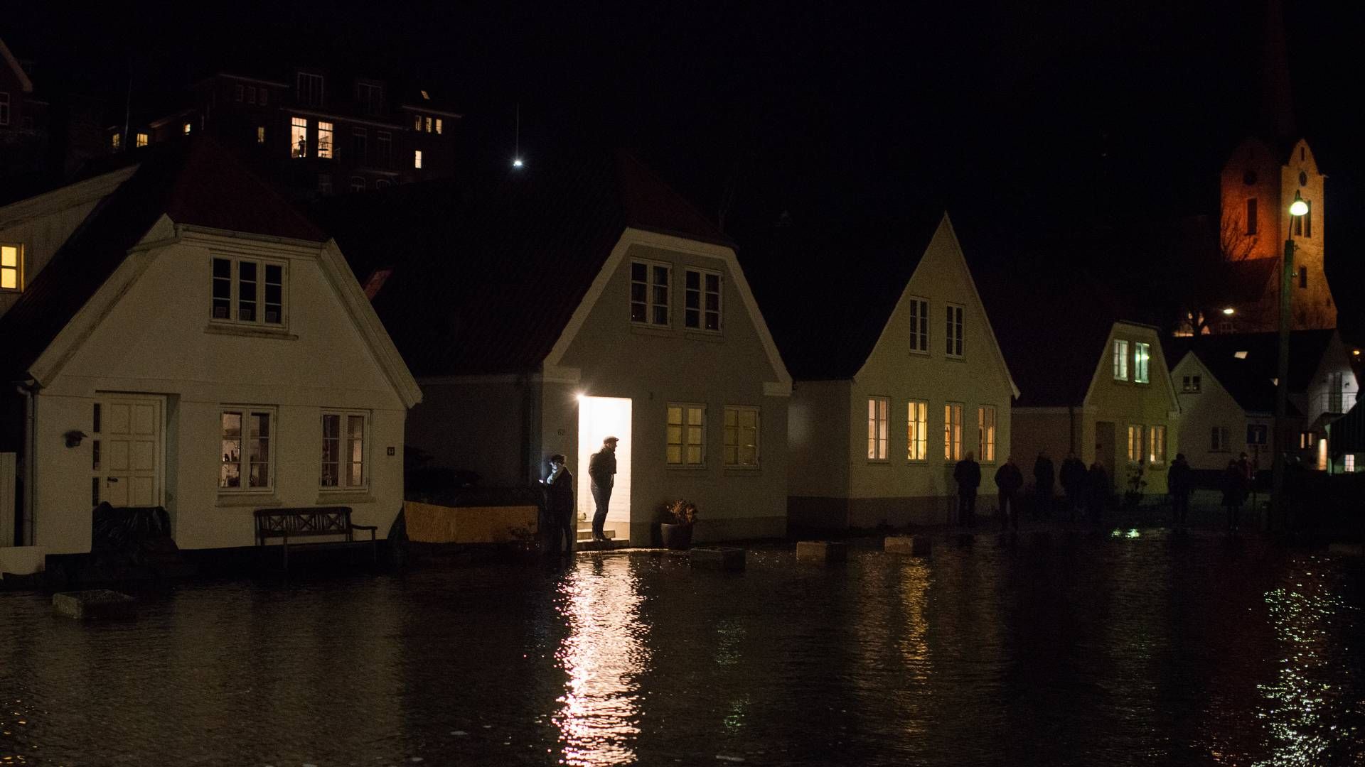 Stormfloden, der i sidste uge ramte flere steder i Danmark, var den værste i mange år. | Foto: Kenneth Lysbjerg Koustrup/Jyllands-Posten/Ritzau Scanpix