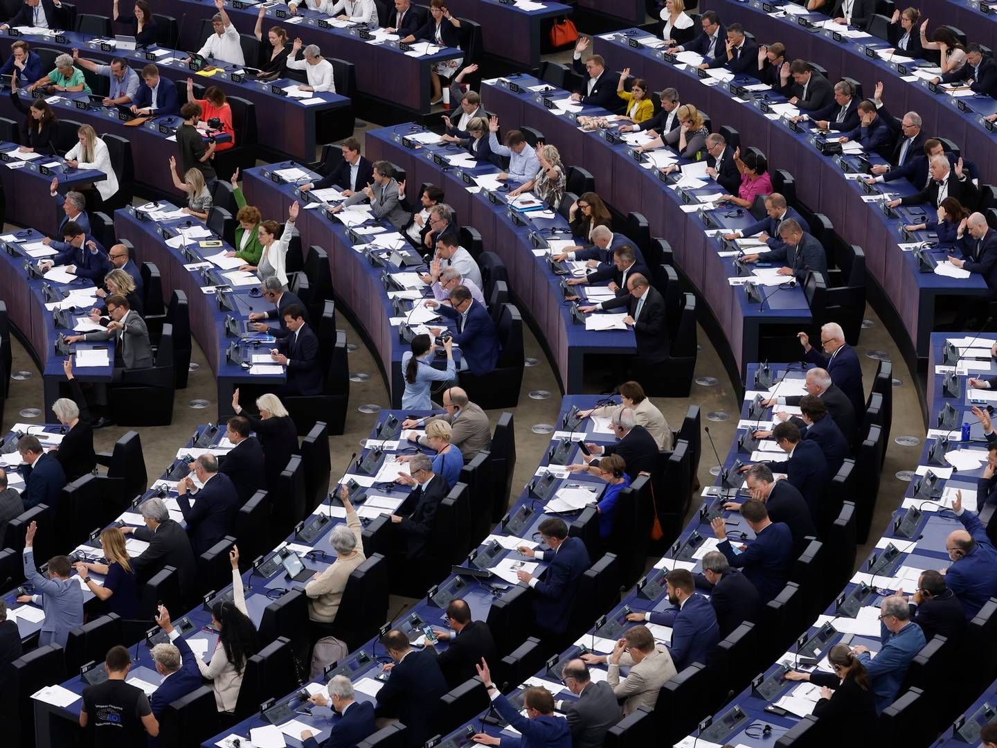 EU-parlamentarikere arbejder netop nu på en forordning, der skal sætte rammer for udvikling og brug af kunstig intelligens i unionen. | Foto: Jean-Francois Badias/AP/Ritzau Scanpix