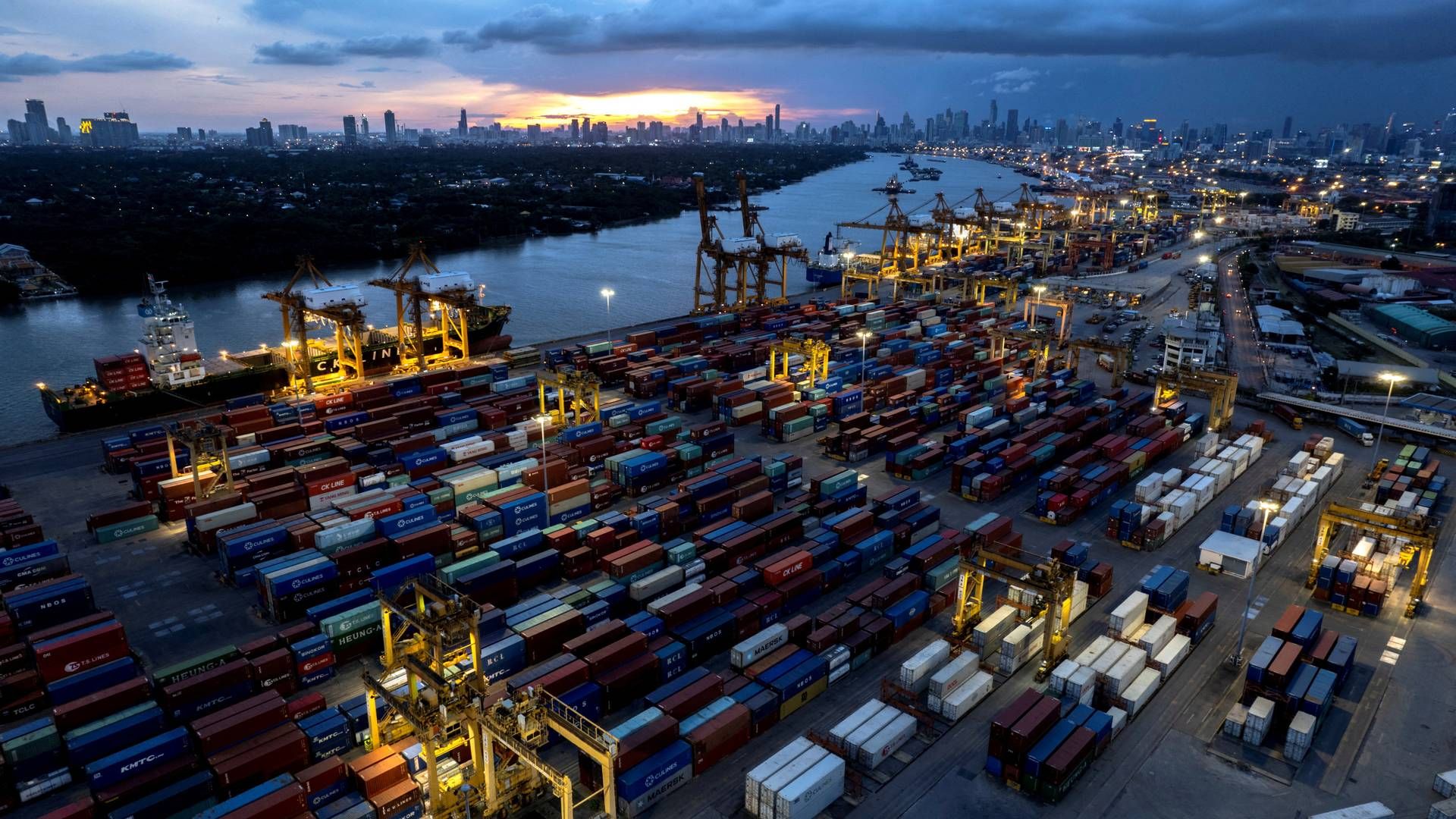 Containerhavnen i Bangkok. | Foto: Athit Perawongmetha/Reuters/Ritzau Scanpix