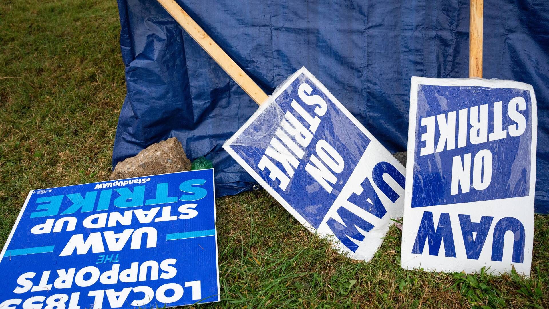 Strejken stopper, efter General Motors mandag indgik en foreløbig overenskomst med fagforeningen United Auto Workers. | Foto: Seth Herald/Reuters/Ritzau Scanpix