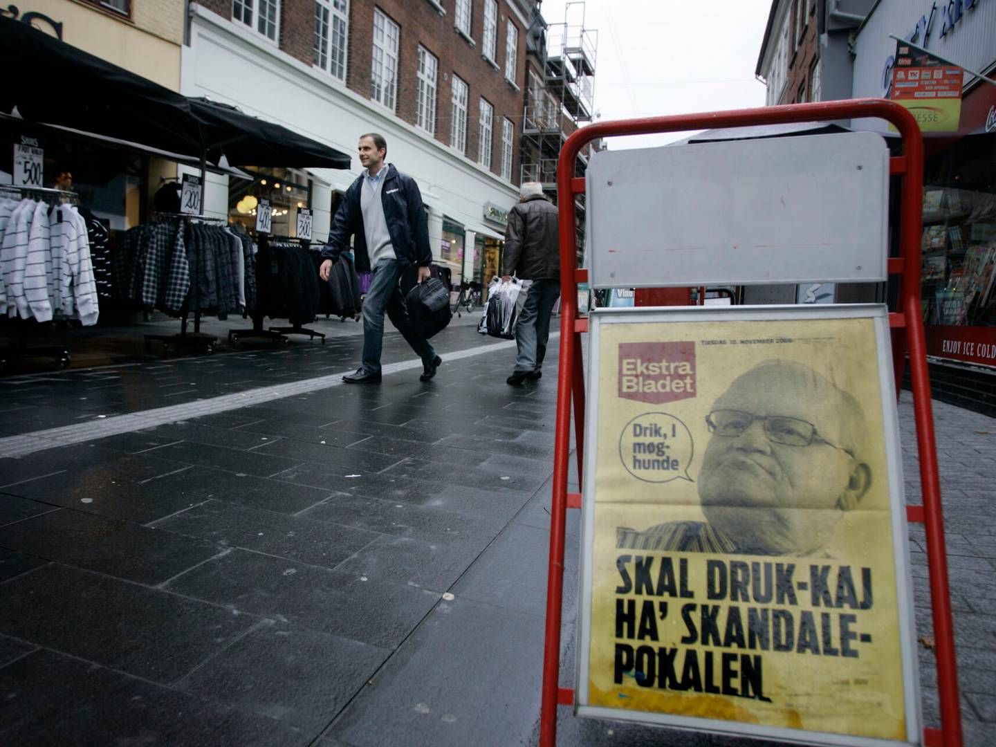 Ekstra Bladets spiseseddel, her fra 2009, hvor én historie dominerer menuen, er fortid. | Foto: Finn Frandsen/Politiken/Ritzau Scanpix