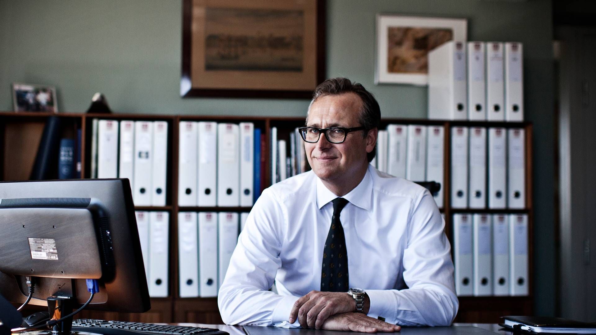 Thomas Karberg, adm. direktør i Hans Just Group, må i 2022/23 se et fald i omsætningen. | Foto: Niels Hougaard