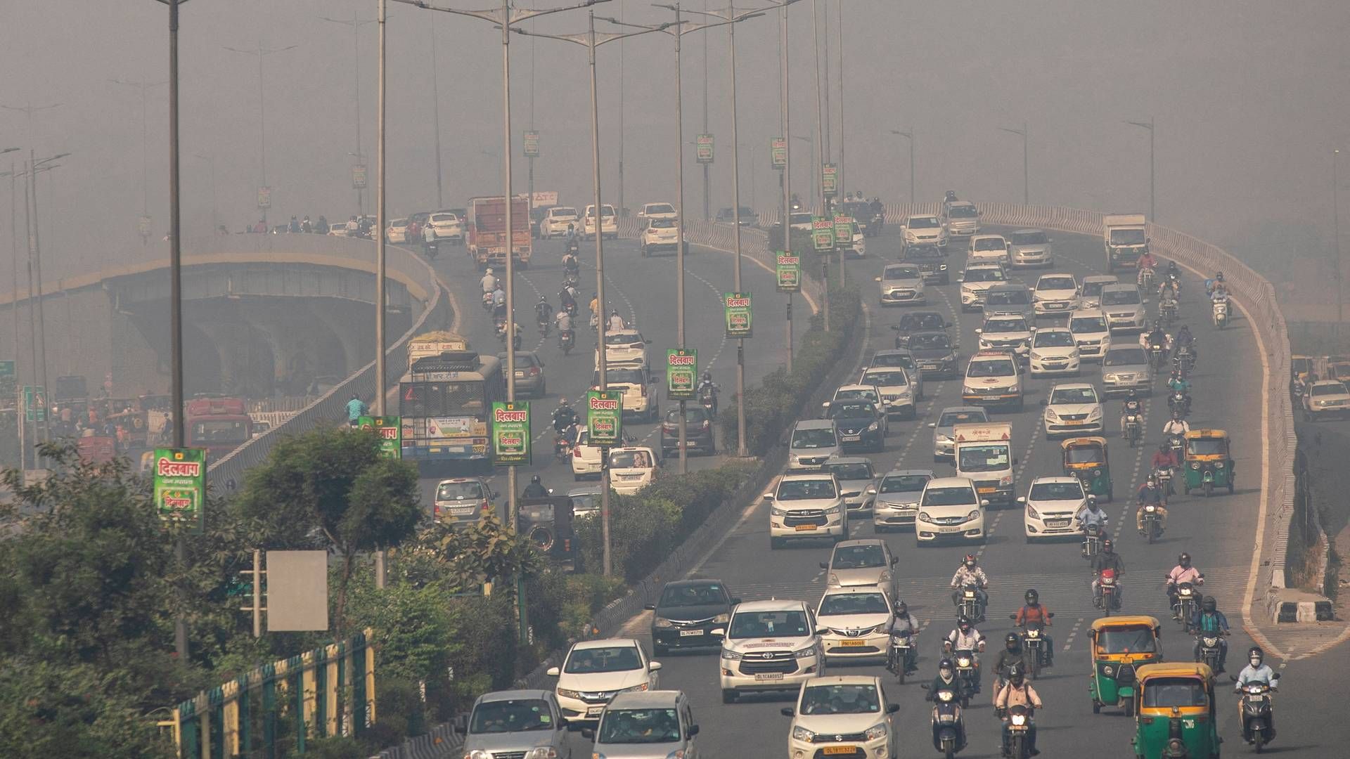 Smogen er tæt i New Delhi | Foto: Danish Siddiqui/Reuters/Ritzau Scanpix