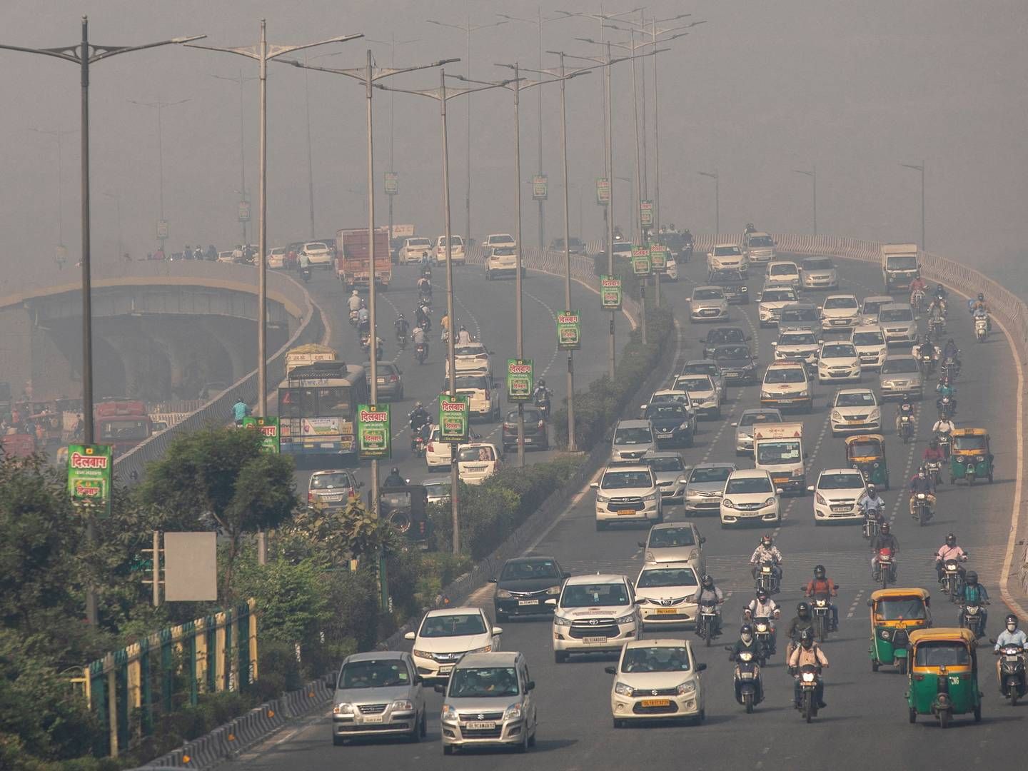 Smogen er tæt i New Delhi | Foto: Danish Siddiqui/Reuters/Ritzau Scanpix
